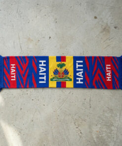 Global Soccer Event 2026 Haiti Scarf Blue Tassel Fringe