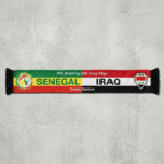 Global Soccer Event 2026 Senegal Vs Iraq Football Scarf Dual Fringe