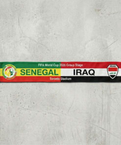 Global Soccer Event 2026 Senegal Vs Iraq Football Scarf Dual Fringe
