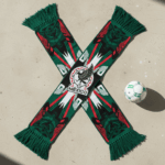 Mexico Scarf Global Soccer Event 2026 With Vibrant Green Tassel Accent