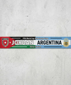 Global Soccer Event 2026 Jordan Vs Argentina Football Scarf Dallas Stadium Edition