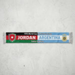 Global Soccer Event 2026 Jordan Vs Argentina Football Scarf Group Stage Souvenir