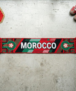 Morocco Scarf Global Soccer Event 2026 Featuring Bold Central Morocco Text