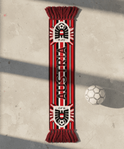 Global Soccer Event 2026 Austria Scarf Split Pattern Print