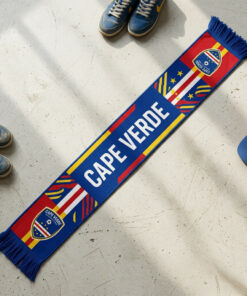 Global Soccer Event 2026 Cape Verde Scarf Yellow Accent Stripes