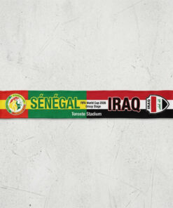 Global Soccer Event 2026 Senegal Vs Iraq Football Scarf Group Stage
