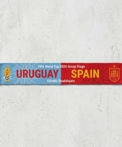 Global Soccer Event 2026 Uruguay Vs Spain Football Scarf National Colors