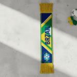Global Soccer Event 2026 Brazil Scarf Retro Fanwear Knit