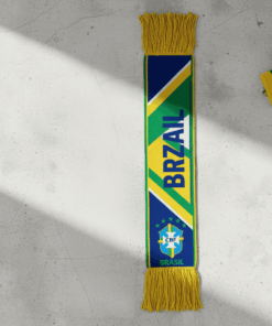 Global Soccer Event 2026 Brazil Scarf Retro Fanwear Knit