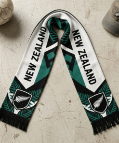 New Zealand Scarf Global Soccer Event 2026 Clear Silver Fern Branding