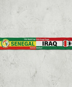 Global Soccer Event 2026 Senegal Vs Iraq Football Scarf Toronto Edition