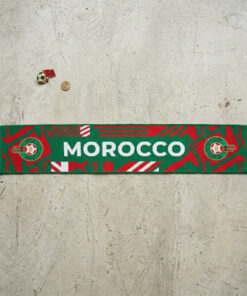 Morocco Scarf Global Soccer Event 2026 With Classic Fringed Tassels Accent