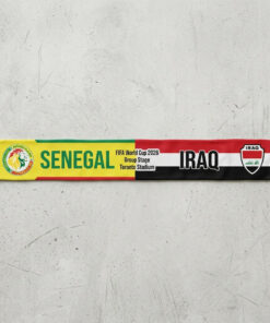 Global Soccer Event 2026 Senegal Vs Iraq Football Scarf Classic Style