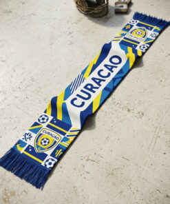 Global Soccer Event 2026 Curaçao Scarf Dual Crest Feature