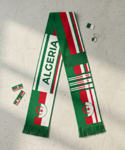 Global Soccer Event 2026 Algeria Scarf Unique Side Pattern