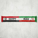 Global Soccer Event 2026 Egypt Vs Iraq Football Scarf Dual Crests