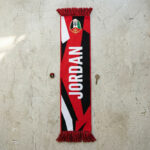 Jordan Scarf Global Soccer Event 2026 Fringed Ends In Red