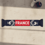 Global Soccer Event 2026 France Scarf Tricolor Chevron Knit