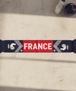 Global Soccer Event 2026 France Scarf Tricolor Chevron Knit