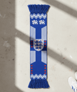 Global Soccer Event 2026 England Scarf Knitted Texture Detail