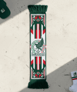 Mexico Scarf Global Soccer Event 2026 With Classic Fringed Edges