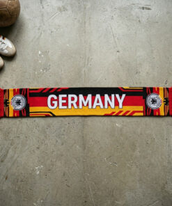 Global Soccer Event 2026 Germany Scarf Gold Fringe Ends