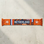 Netherlands Scarf Global Soccer Event 2026 Showing Bold Triple Crests