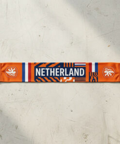 Netherlands Scarf Global Soccer Event 2026 Showing Bold Triple Crests