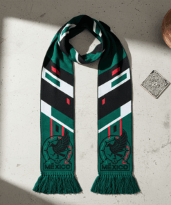 Mexico Scarf Global Soccer Event 2026 Featuring Bold Vertical Stripes