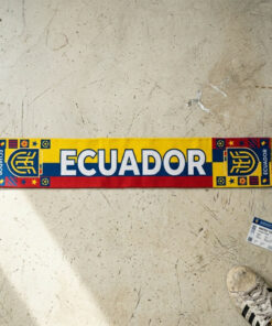 Global Soccer Event 2026 Ecuador Scarf Symmetrical Graphic Layout