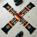 Global Soccer Event 2026 Germany Scarf Modern Geometric Split