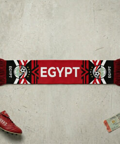 Global Soccer Event 2026 Egypt Scarf Red Black White