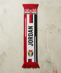 Jordan Scarf Global Soccer Event 2026 With Intricate Top Graphic
