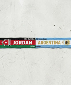 Global Soccer Event 2026 Jordan Vs Argentina Football Scarf National Flag Graphics
