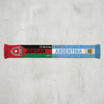 Global Soccer Event 2026 Jordan Vs Argentina Football Scarf Classic Fan Apparel