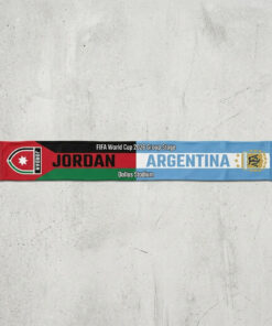 Global Soccer Event 2026 Jordan Vs Argentina Football Scarf Classic Fan Apparel
