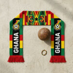 Global Soccer Event 2026 Ghana Scarf Traditional Heritage Knit