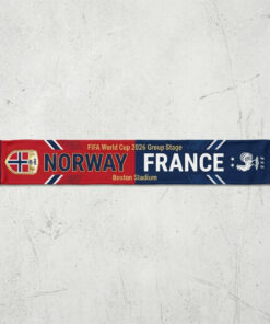 Global Soccer Event 2026 Norway Vs France Football Scarf Team Names