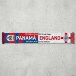 Global Soccer Event 2026 Panama Vs England Football Scarf Bold Typography Design