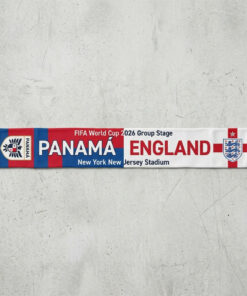 Global Soccer Event 2026 Panama Vs England Football Scarf Bold Typography Design