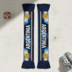 Global Soccer Event 2026 Argentina Scarf Majestic Fringed Ends