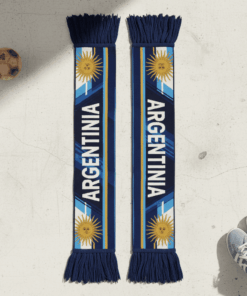 Global Soccer Event 2026 Argentina Scarf Majestic Fringed Ends