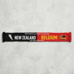 Global Soccer Event 2026 New Zealand Vs Belgium Football Scarf Gameday Knit