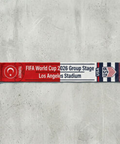 Global Soccer Event 2026 Turkey Vs USA Football Scarf Nation Shields