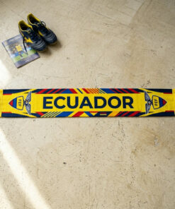 Global Soccer Event 2026 Ecuador Scarf Blue Red Sided Shields