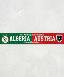 Global Soccer Event 2026 Algeria Vs Austria Football Scarf Kansas City Stadium Edition
