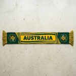 Global Soccer Event 2026 Australia Scarf Yellow Center Text