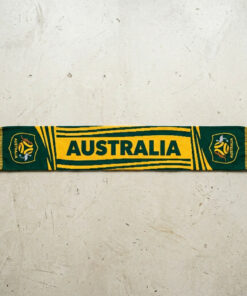 Global Soccer Event 2026 Australia Scarf Yellow Center Text