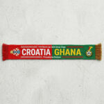 Global Soccer Event 2026 Croatia Vs Ghana Football Scarf Iconic Checkerboard Pattern