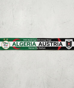 Global Soccer Event 2026 Algeria Vs Austria Football Scarf Team Crests